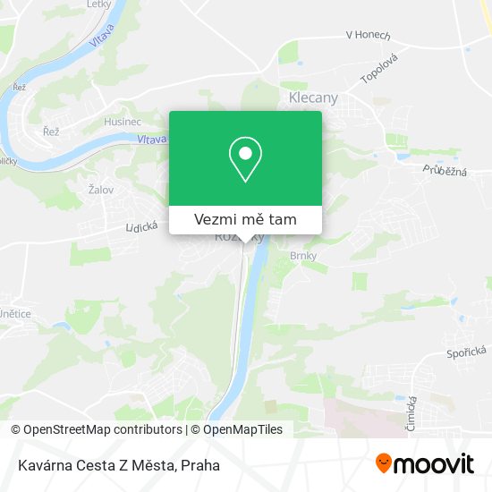 Kavárna Cesta Z Města mapa