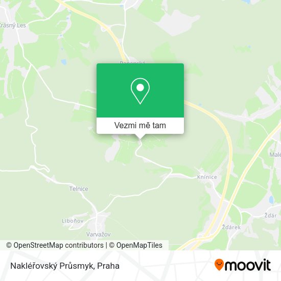 Nakléřovský Průsmyk mapa