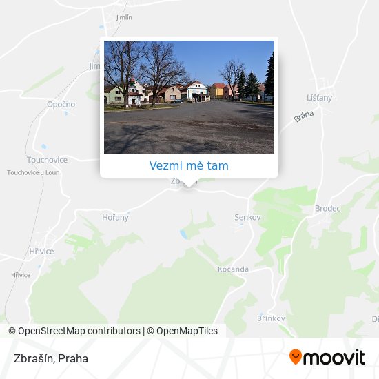 Zbrašín mapa