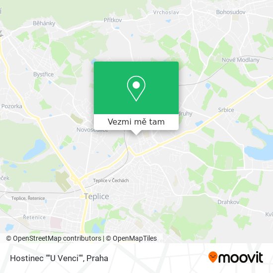 Hostinec ""U Venci"" mapa