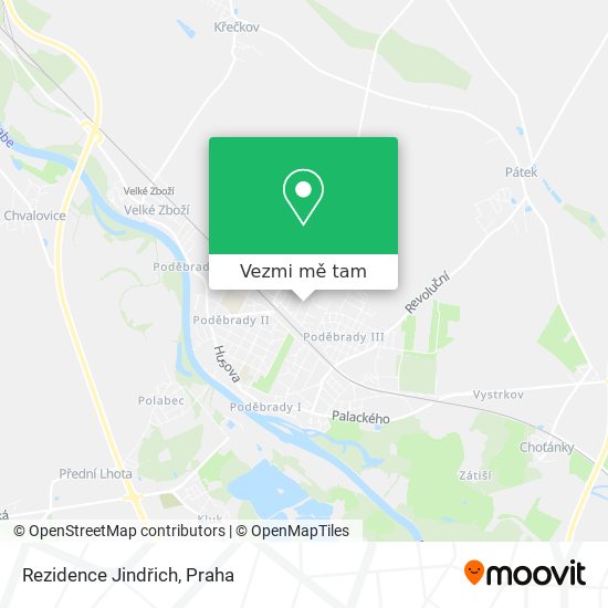 Rezidence Jindřich mapa