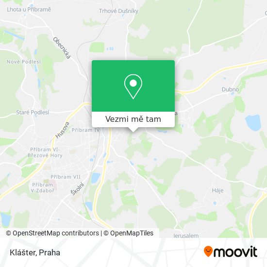 Klášter mapa