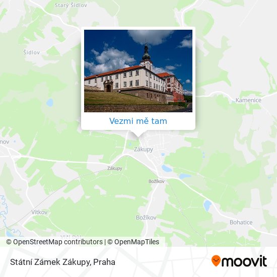 Státní Zámek Zákupy mapa