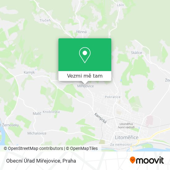 Obecní Úřad Miřejovice mapa