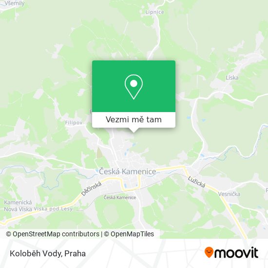 Koloběh Vody mapa