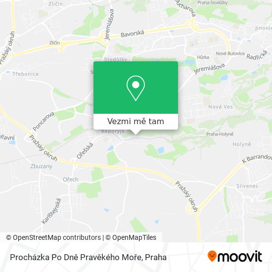 Procházka Po Dně Pravěkého Moře mapa