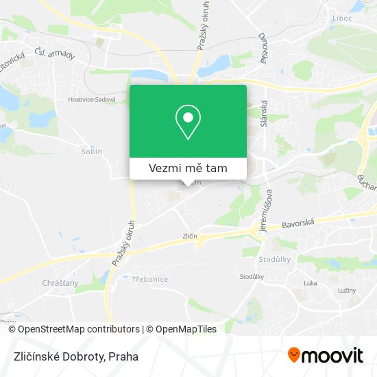 Zličínské Dobroty mapa