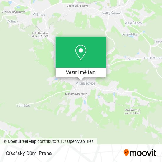 Císařský Dům mapa
