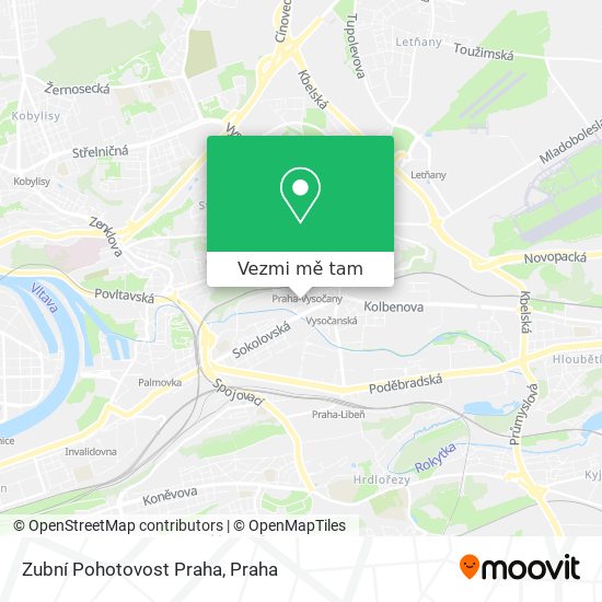 Zubní Pohotovost Praha mapa
