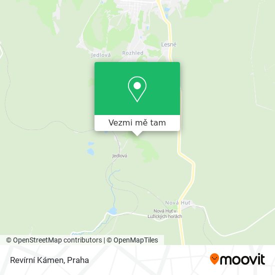 Revírní Kámen mapa