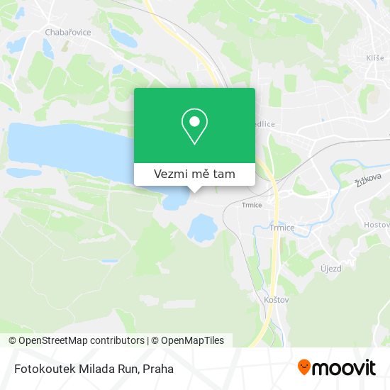 Fotokoutek Milada Run mapa