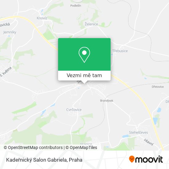 Kadeřnický Salon Gabriela mapa