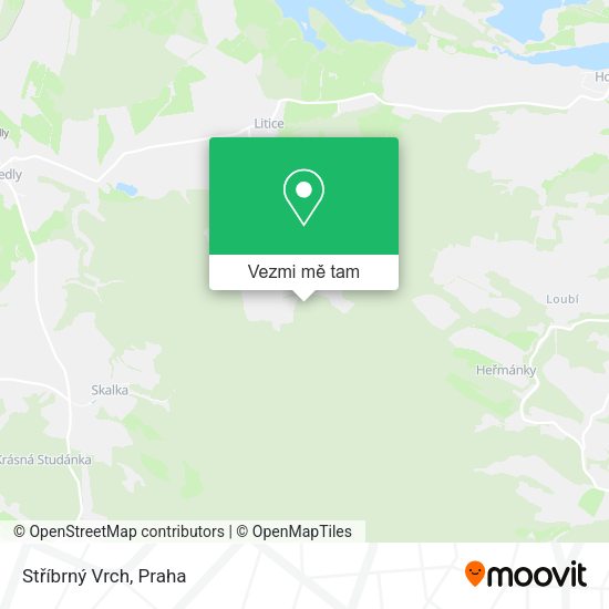 Stříbrný Vrch mapa