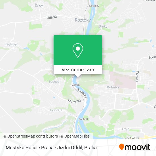 Městská Policie Praha - Jízdní Oddíl mapa