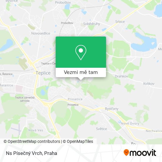 Ns Písečný Vrch mapa