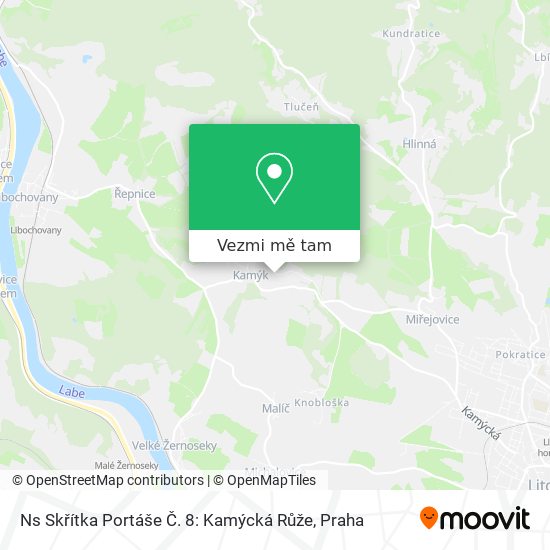 Ns Skřítka Portáše Č. 8: Kamýcká Růže mapa