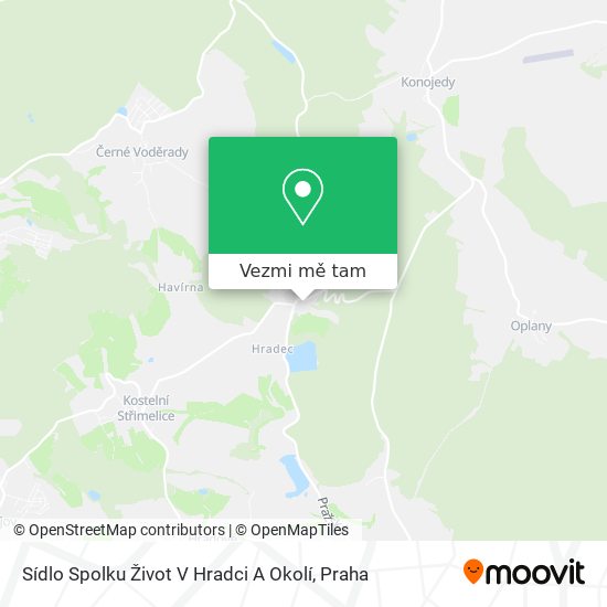 Sídlo Spolku Život V Hradci A Okolí mapa