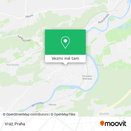 Vráž mapa