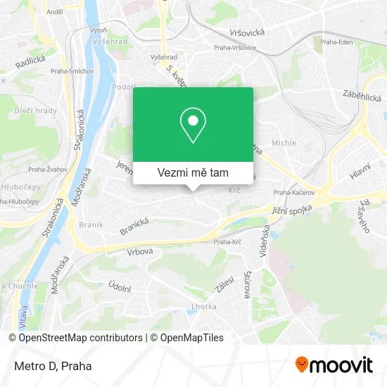 Metro D mapa