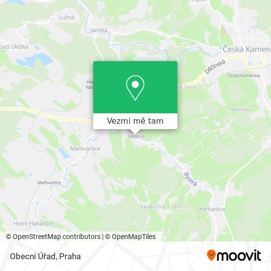 Obecní Úřad mapa