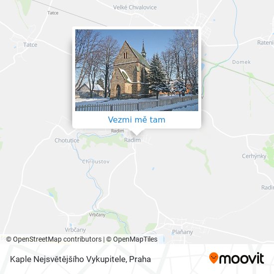 Kaple Nejsvětějšího Vykupitele mapa