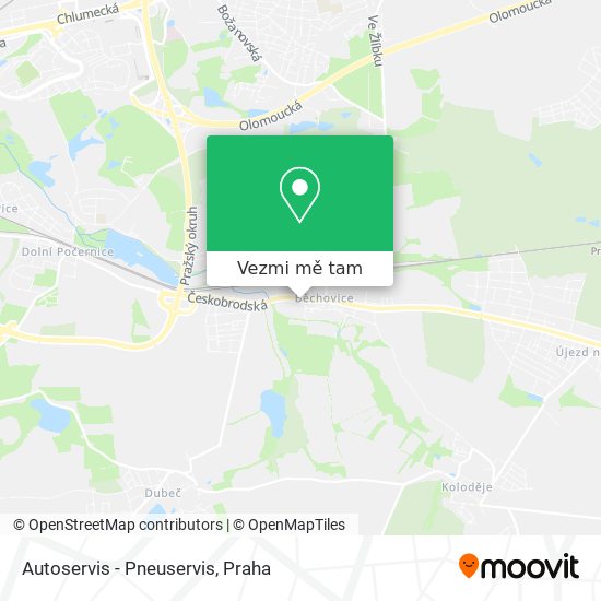 Autoservis - Pneuservis mapa