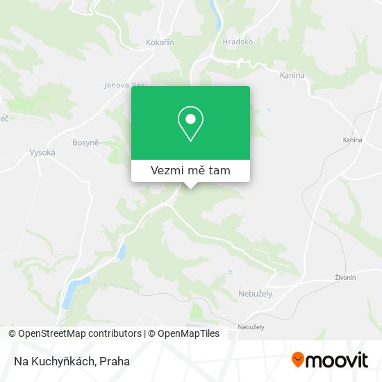 Na Kuchyňkách mapa