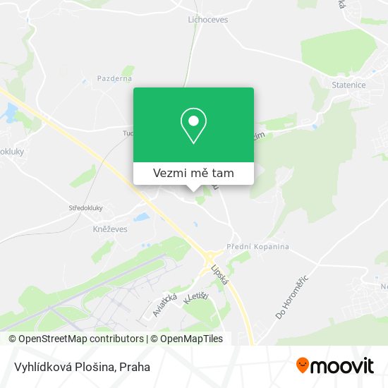 Vyhlídková Plošina mapa