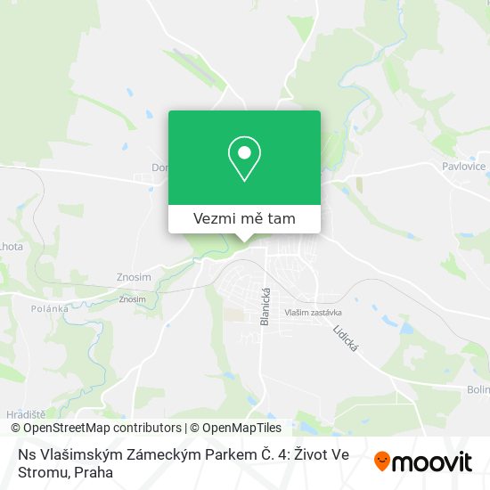 Ns Vlašimským Zámeckým Parkem Č. 4: Život Ve Stromu mapa