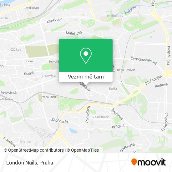London Nails mapa