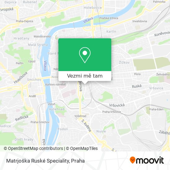 Matrjoška Ruské Speciality mapa