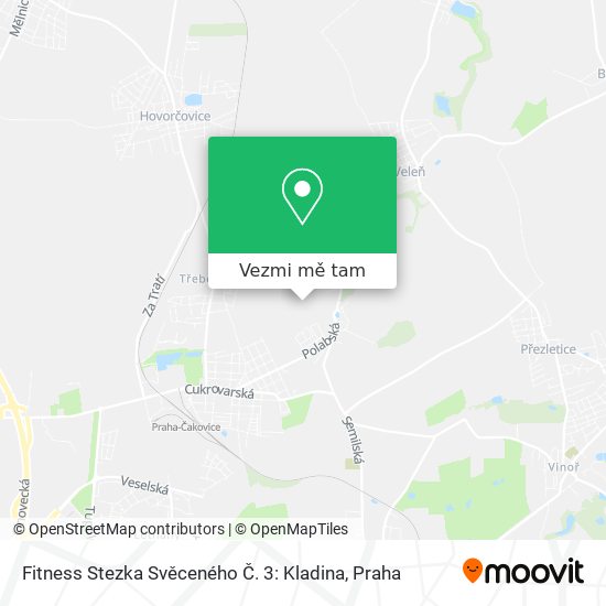 Fitness Stezka Svěceného Č. 3: Kladina mapa