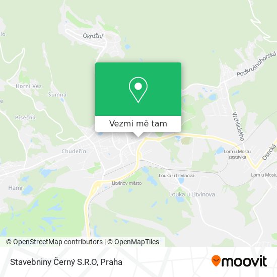 Stavebniny Černý S.R.O mapa