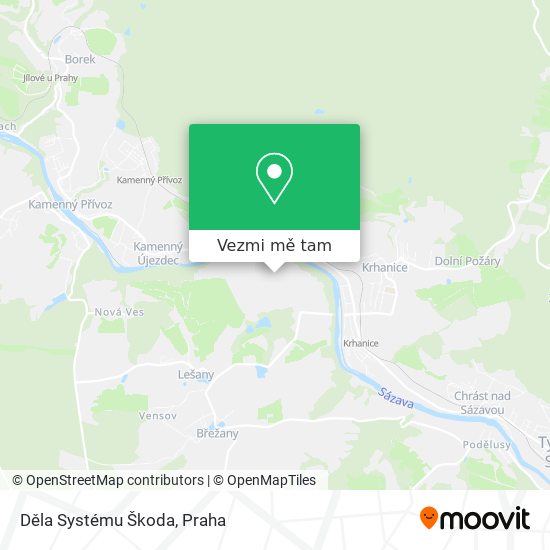 Děla Systému Škoda mapa