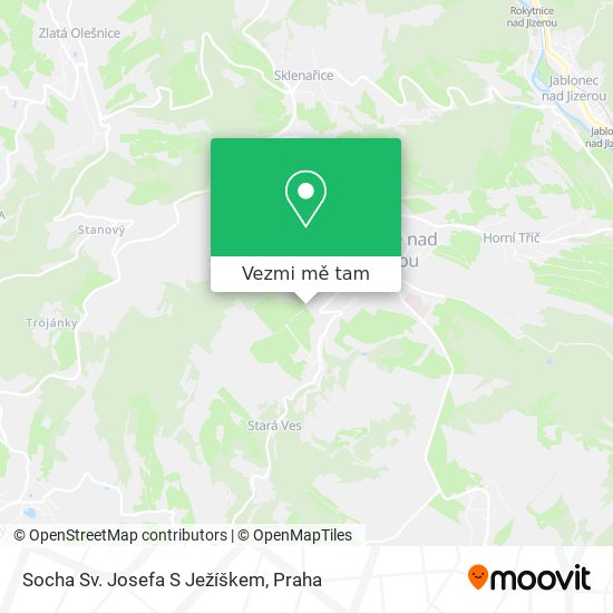 Socha Sv. Josefa S Ježíškem mapa