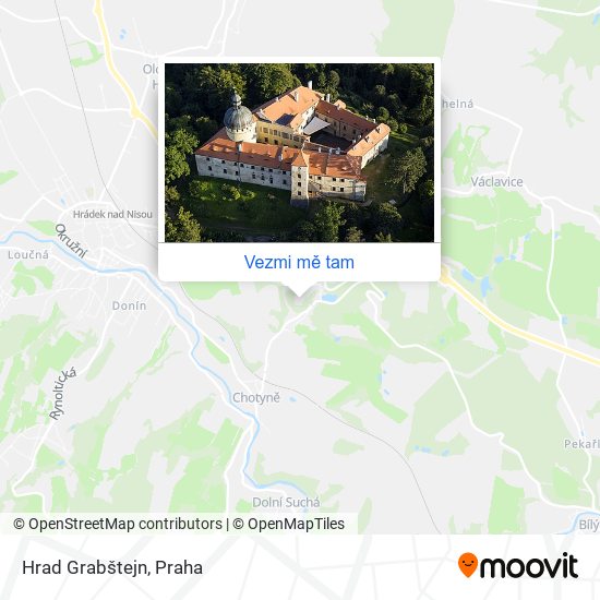 Hrad Grabštejn mapa
