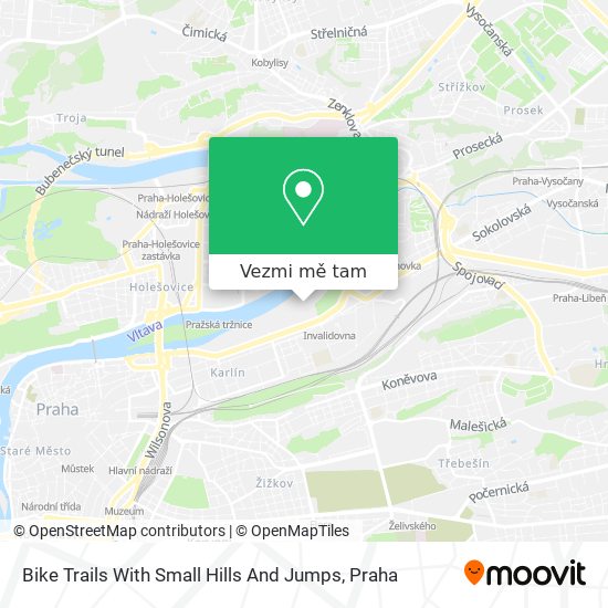Bike Trails With Small Hills And Jumps mapa