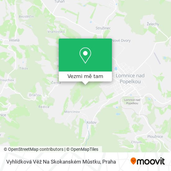 Vyhlídková Věž Na Skokanském Můstku mapa