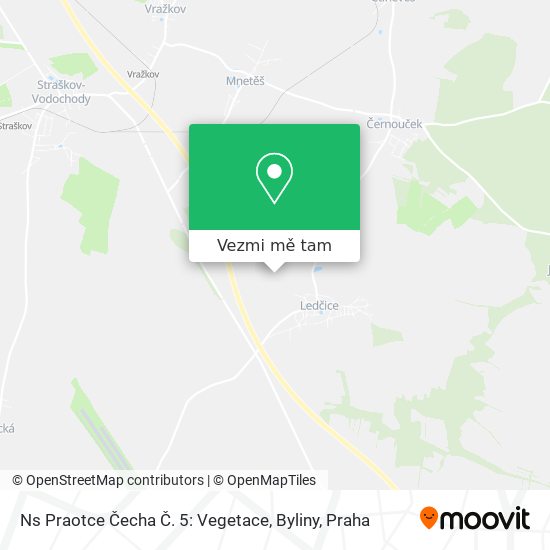 Ns Praotce Čecha Č. 5: Vegetace, Byliny mapa