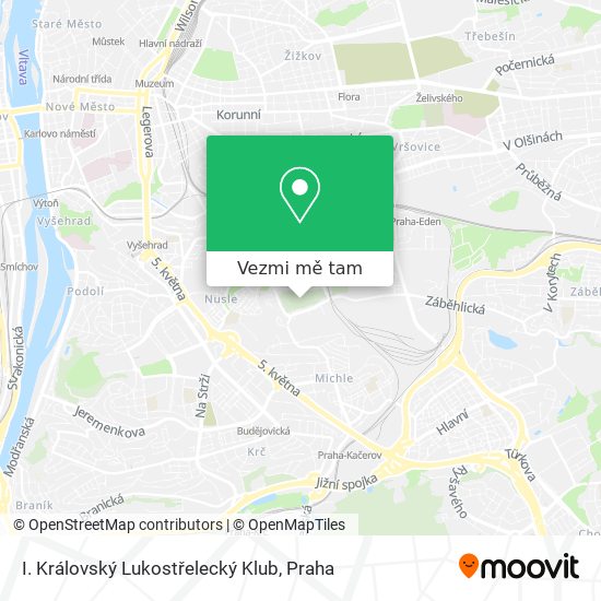 I. Královský Lukostřelecký Klub mapa