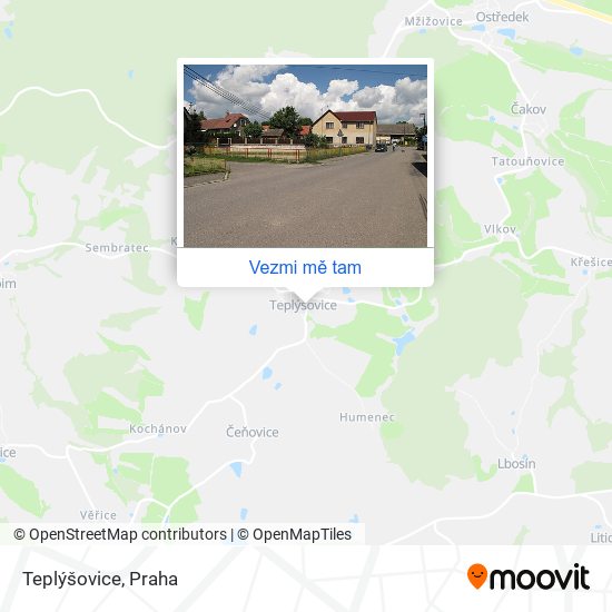 Teplýšovice mapa