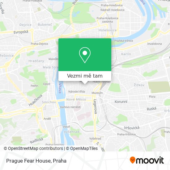 Prague Fear House mapa