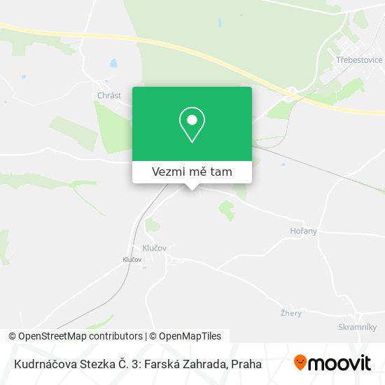 Kudrnáčova Stezka Č. 3: Farská Zahrada mapa