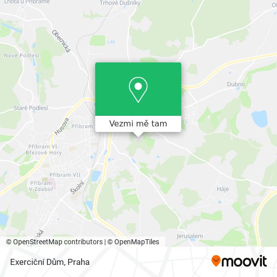 Exerciční Dům mapa
