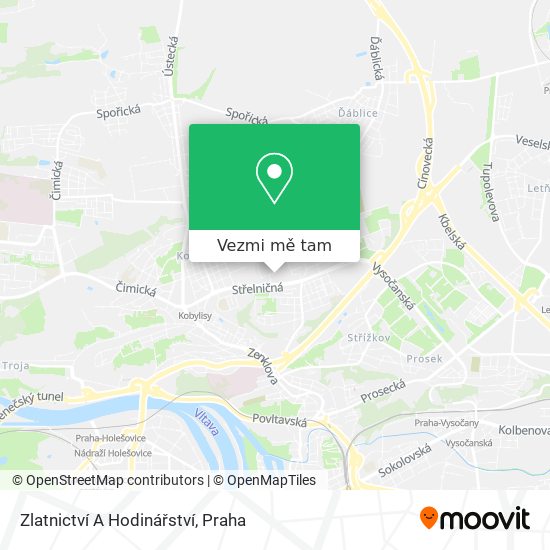 Zlatnictví A Hodinářství mapa