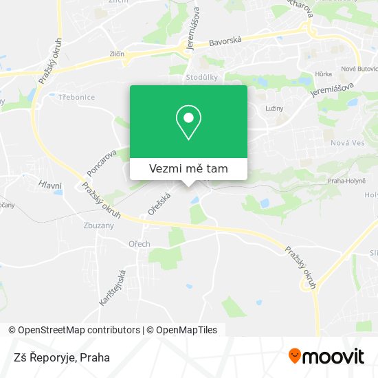 Zš Řeporyje mapa