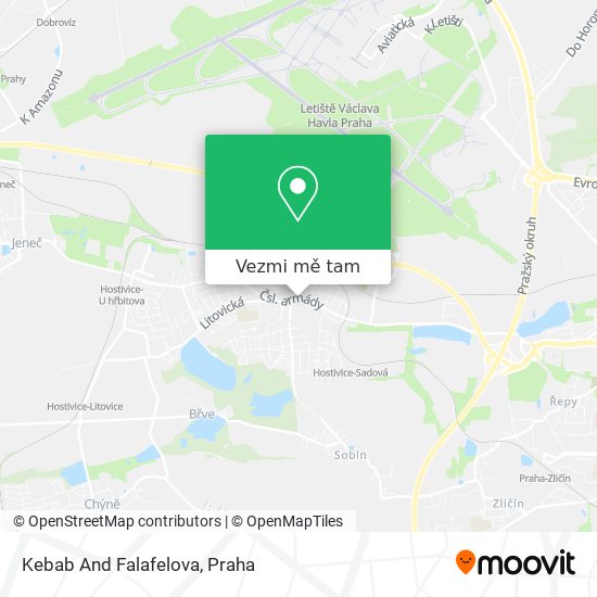 Kebab And Falafelova mapa