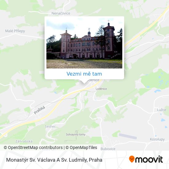 Monastýr Sv. Václava A Sv. Ludmily mapa