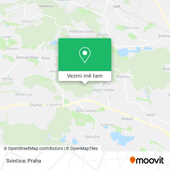 Svinčice mapa