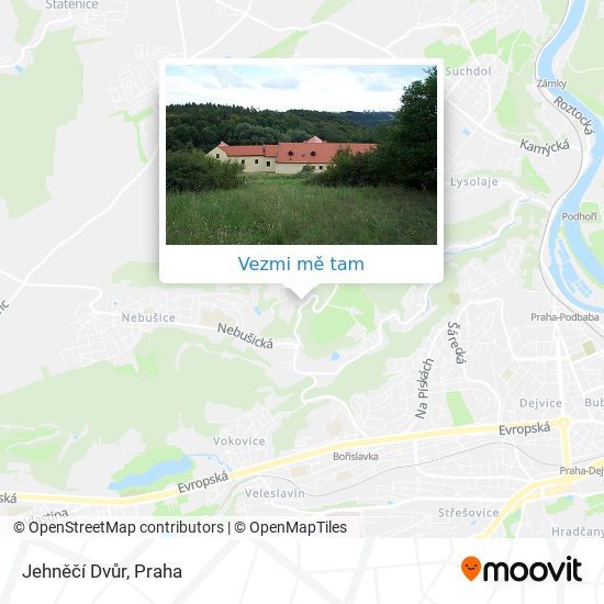 Jehněčí Dvůr mapa